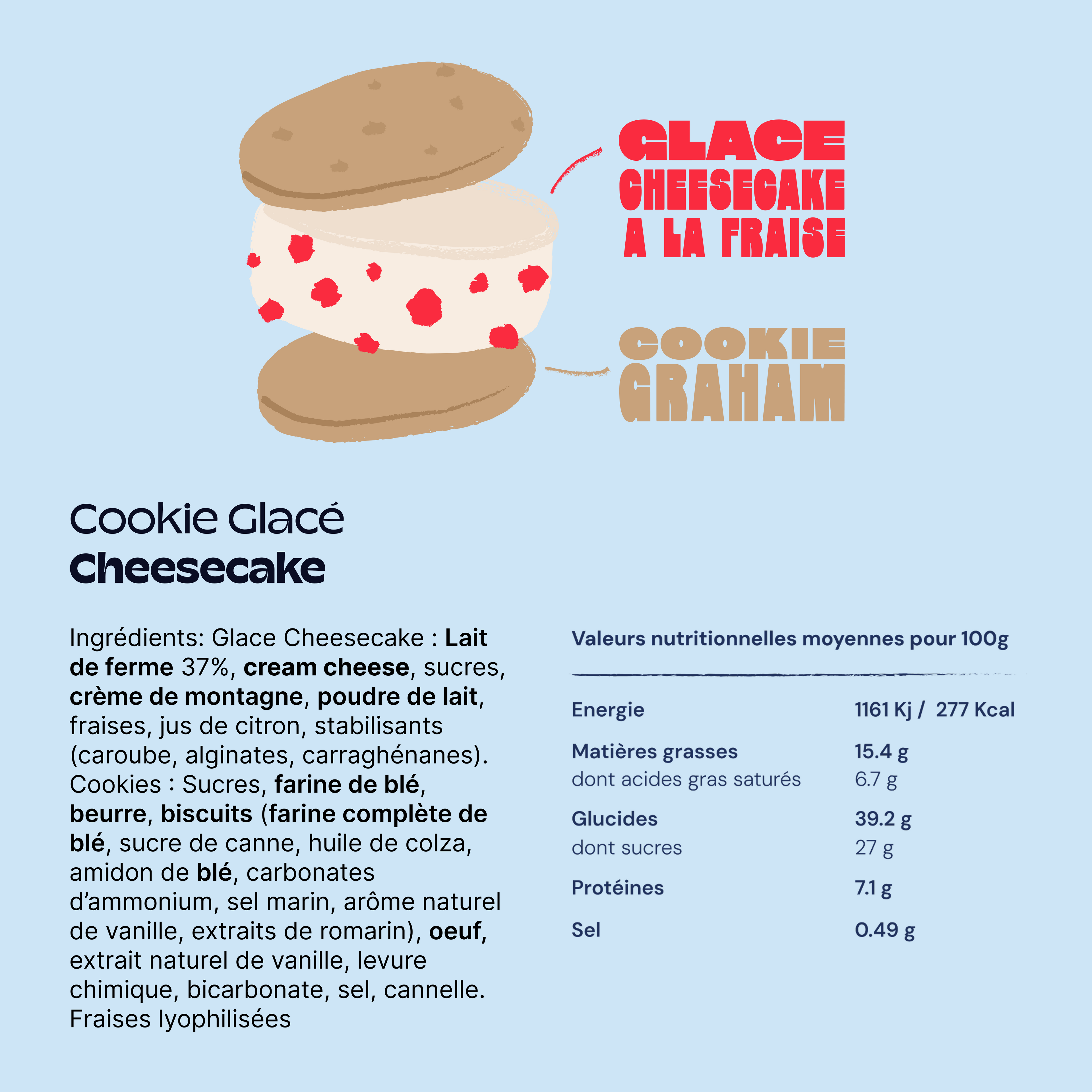 Cheesecake Cookie Glacé